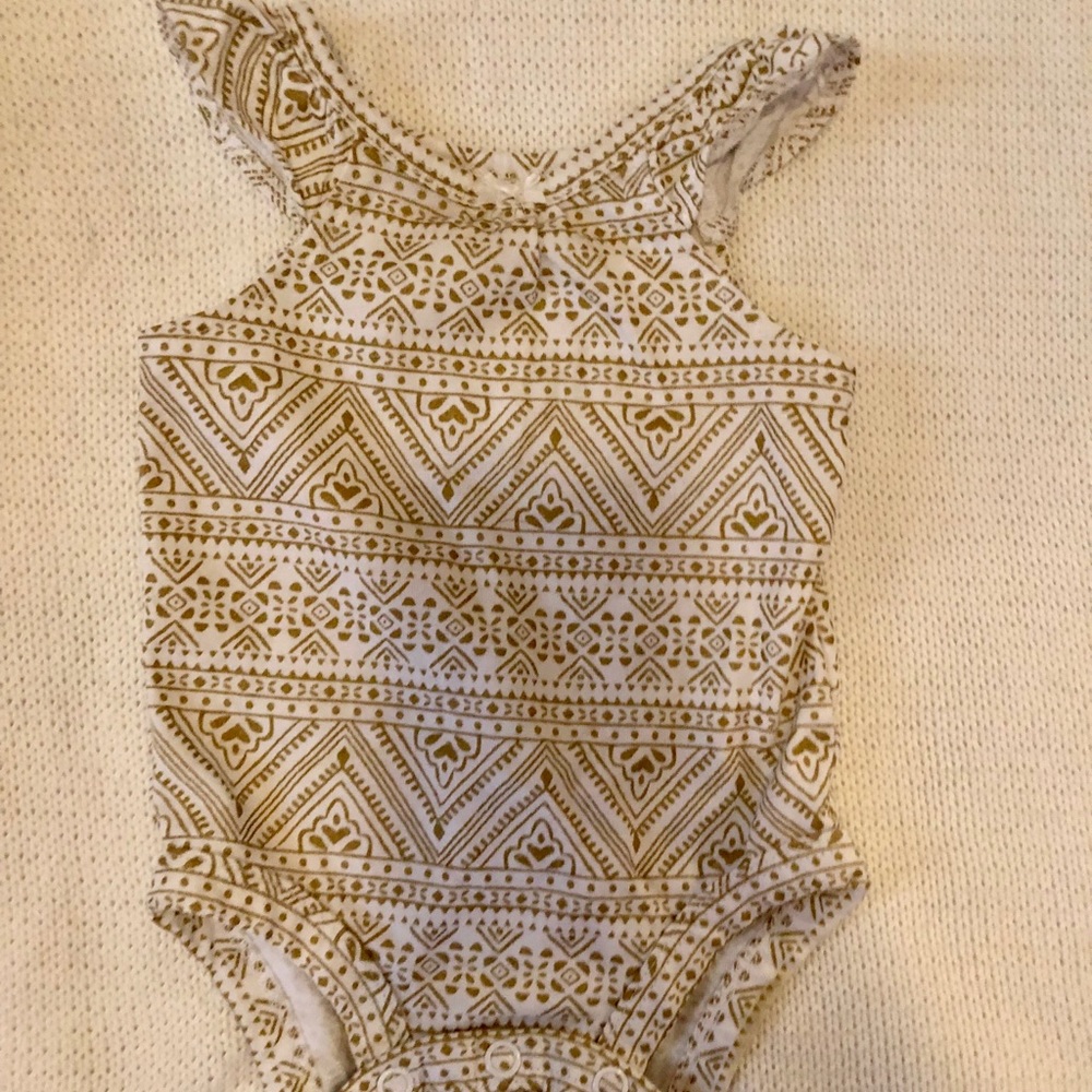 Aztec Print Tank Onesie